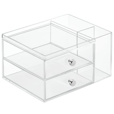 Clarity®-Organizer-Two-Drawer-+-Side-Holder-1