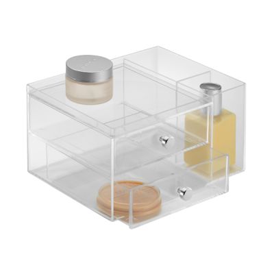 Clarity®-Organizer-Two-Drawer-+-Side-Holder-4
