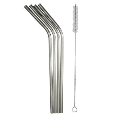 Reusable Straws Stainless Steel set of 4