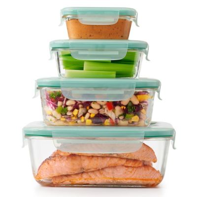 OXO SmartSeal Glass Container 4pc