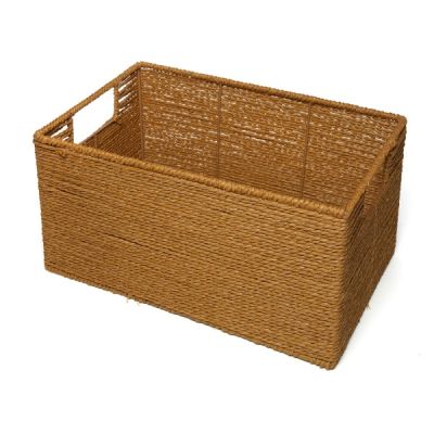 Kelowna Basket Paper Rope Cognac Medium