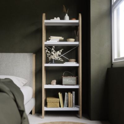 Umbra-Bellwood-Freestanding-Shelf-Five-Tier-White-Natural-3