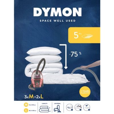 DYMON-Classic-Compression-Bags-Set-of-Five