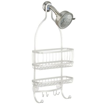 York Lyra Shower Caddy Pearl White