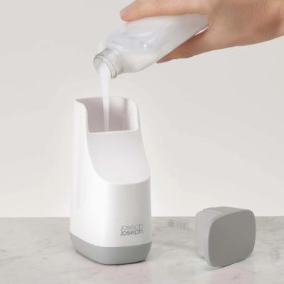 Joseph-Joseph-Slim-Compact-Soap-Pump-Gray/White-4