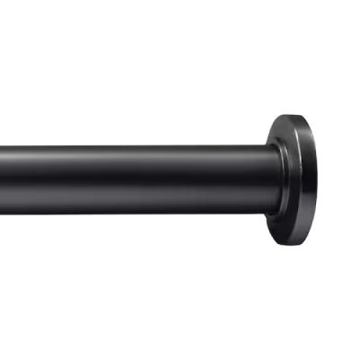Tension Rod Draper Black 42-74in - 106-188cm