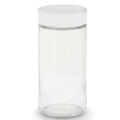 GLASS SPICE JAR W/SHAKER LID, WH