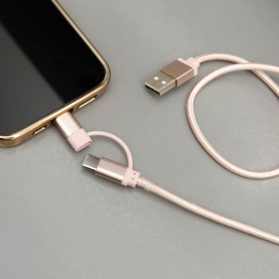 Kikkerland-2-in-1-Braided-Cable-Rose-1