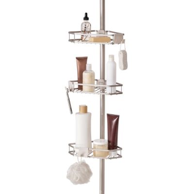 Metropolitan Flat Wire Tension Pole Caddy Satin