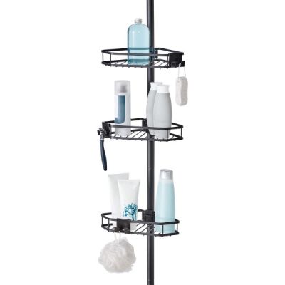 Metropolitan Flat Wire Tension Pole Caddy Matte Black