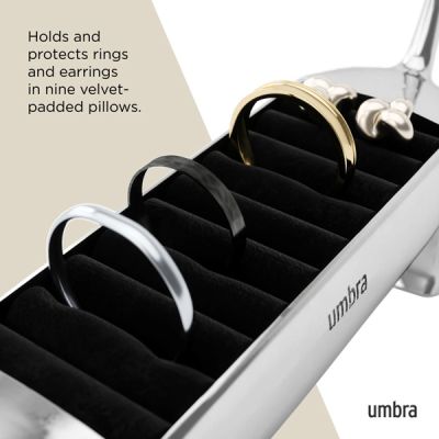 Umbra-Dachsie-Ring-Holder-Chrome