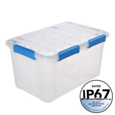ezystorage Waterproof Clear Tote 50L