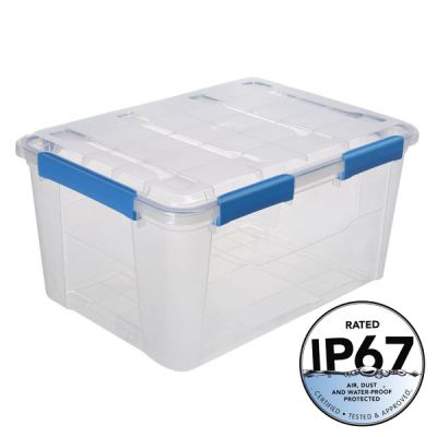 ezystorage Waterproof Clear Tote 75L