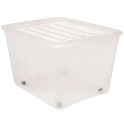Gracious-Living-Wheeled-Clear-Box-80L