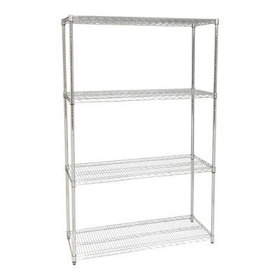 Dymon Wire Shelving Kit Four Tier Large Utility