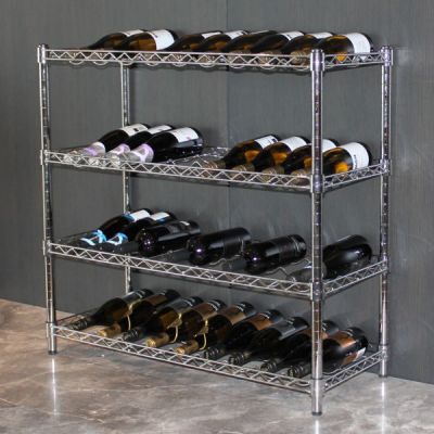 Dymon Wire Shelving Kit Four Tier Wine Rack
