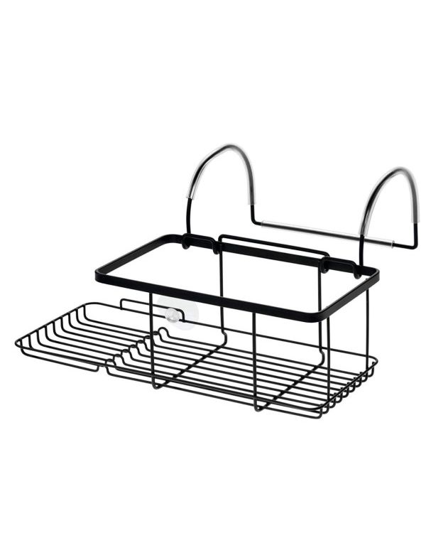 Everett Over the Side of the BathTub Caddy Black