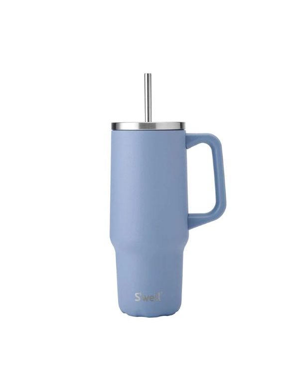 Swell 30oz Tumbler With Straw Hydrangea Blue