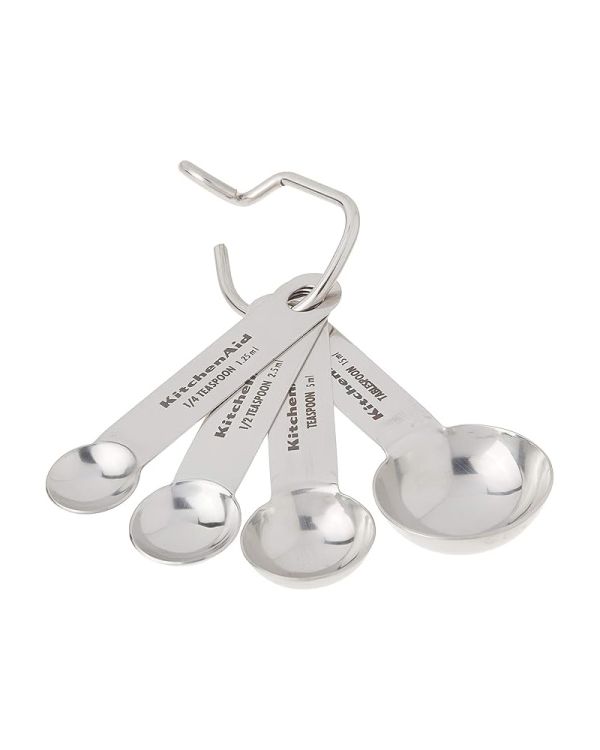 Kitchen Aid Set of 4 Stainless Steel Measuring Spoons