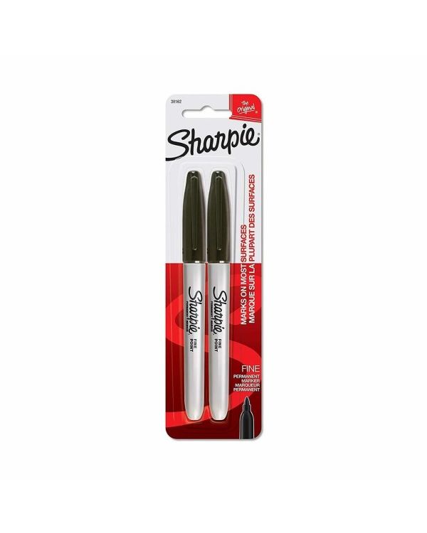 Sharpie Fine Marker Black 2Pk