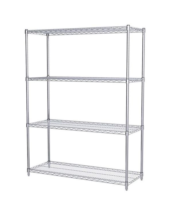 Dymon Wire Shelving Kit 4-Tier 18x48x74