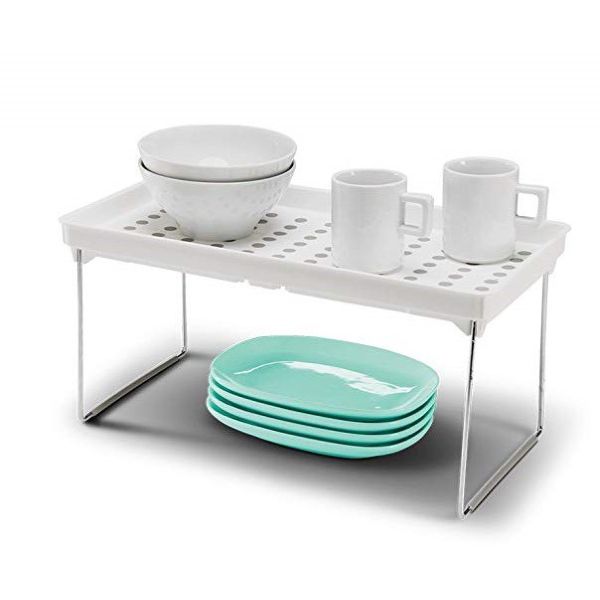 Madesmart®-Stacking-Cabinet-Shelf--Medium--White-3
