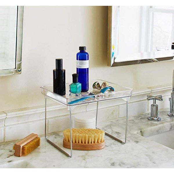Madesmart®-Stacking-Cabinet-Shelf--Small--Clear-3