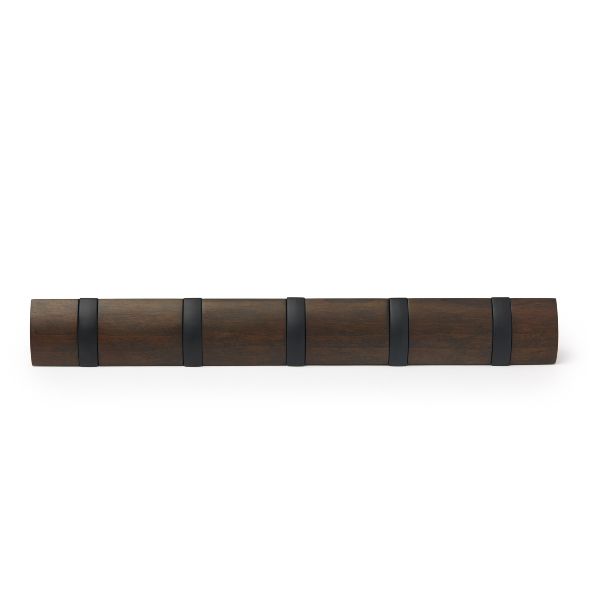 Umbra®-Flip-5-Hook--Walnut-4