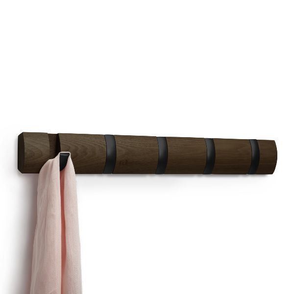 Umbra®-Flip-5-Hook--Walnut-7