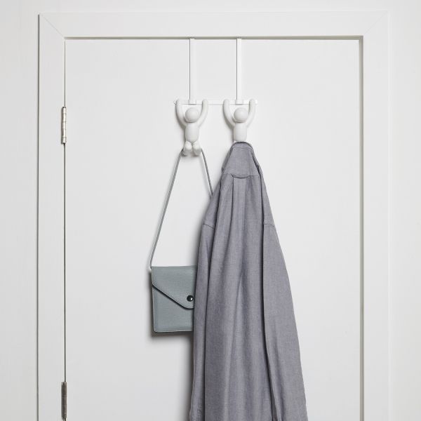 Umbra®-Buddy.--Over-Door-Double-Hook--White-3