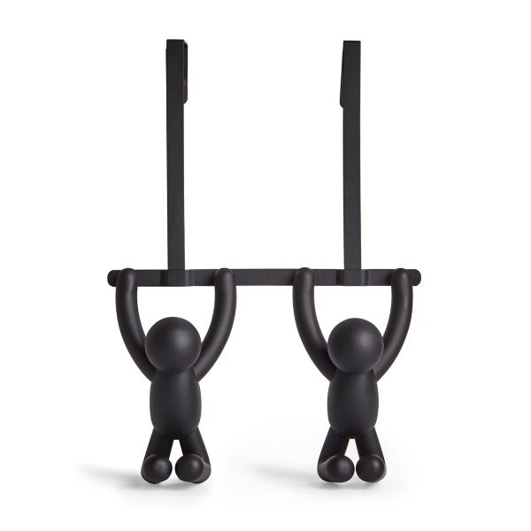 Umbra®-Buddy.--Over-Door-Double-Hook--Black-1