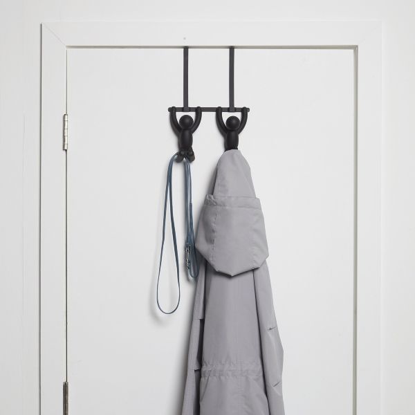 Umbra®-Buddy.--Over-Door-Double-Hook--Black-3