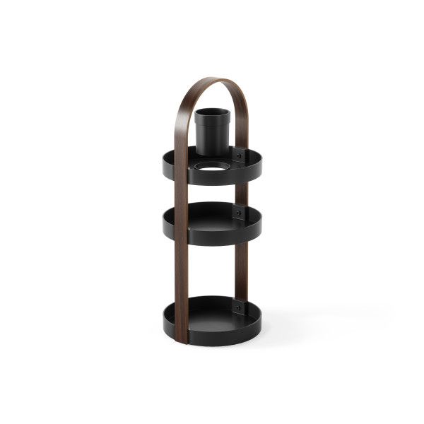 Umbra-Bellwood-Cosmetics-Organizer-Black/Walnut-2