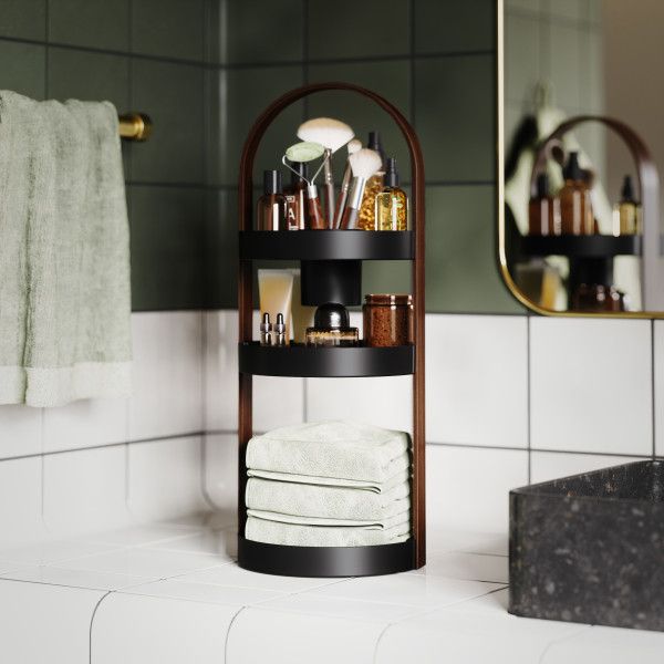 Umbra-Bellwood-Cosmetics-Organizer-Black/Walnut-3