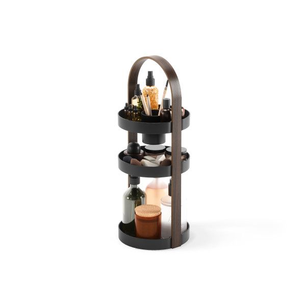 Umbra-Bellwood-Cosmetics-Organizer-Black/Walnut