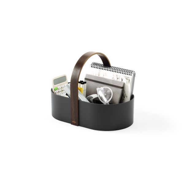Umbra-Bellwood-Cosmetic-Caddy-Black/Walnut-4