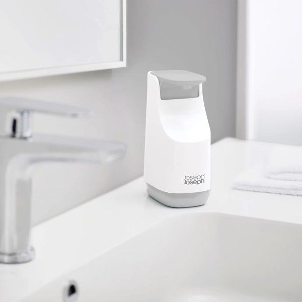 Joseph-Joseph-Slim-Compact-Soap-Pump-Gray/White
