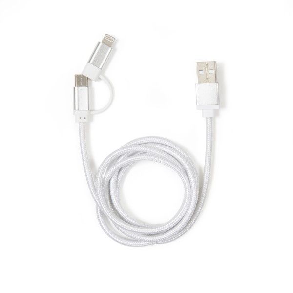 Kikkerland-2-in-1-Braided-Cable-Silver