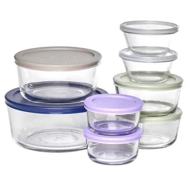 SnugfitGlassContainerRound16pcSet