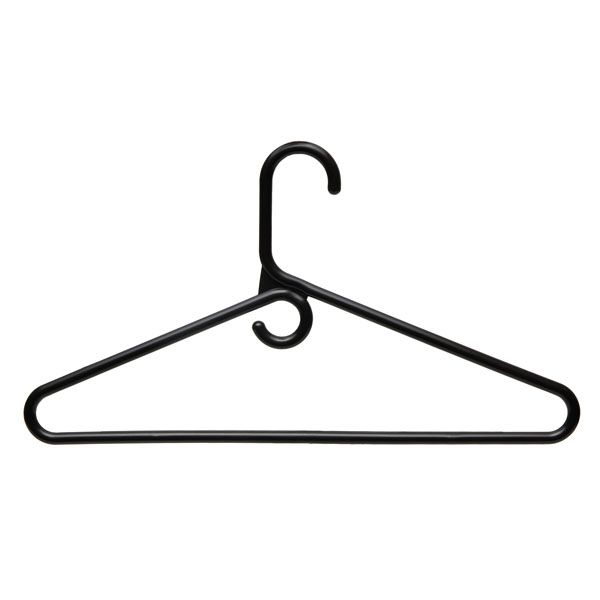 Dymon-Plastic-Clothes-Hanger-Black
