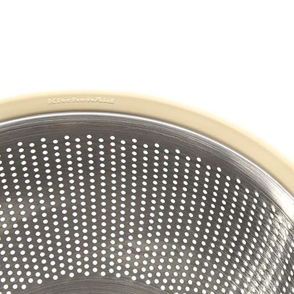 Kitchen-Aid-5qt-Stainless-Steel-Colander---Cream