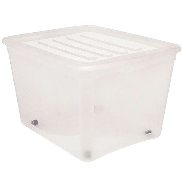 Gracious-Living-Wheeled-Clear-Box-80L