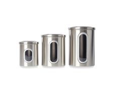 Window Canister  set of 3
