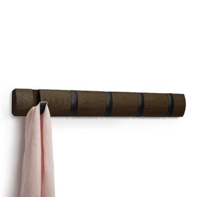Umbra®-Flip-5-Hook--Walnut-7