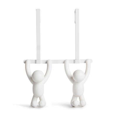 Umbra®-Buddy.--Over-Door-Double-Hook--White-1
