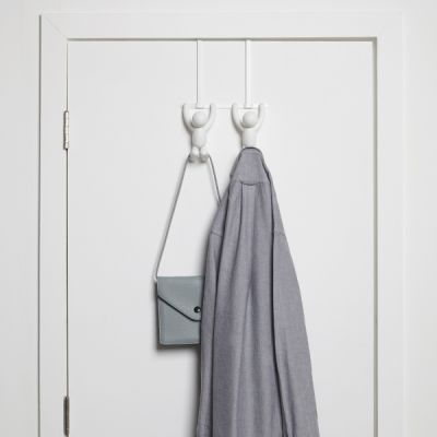 Umbra®-Buddy.--Over-Door-Double-Hook--White-3