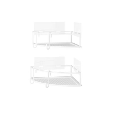 Umbra-Cubiko Shower-Corner-Bin-White-1