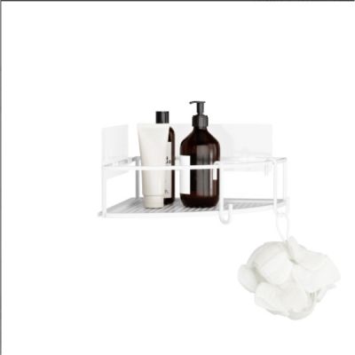 Umbra-Cubiko Shower-Corner-Bin-White