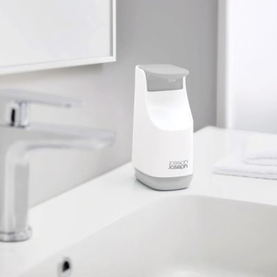 Joseph-Joseph-Slim-Compact-Soap-Pump-Gray/White