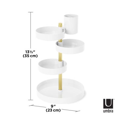 Umbra-Pirouette-Organizer-White-&amp